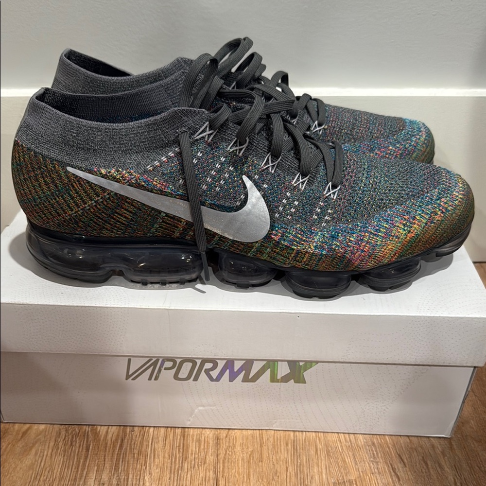 Nike VaporMax Multicolor Knit with Silver Swoosh
